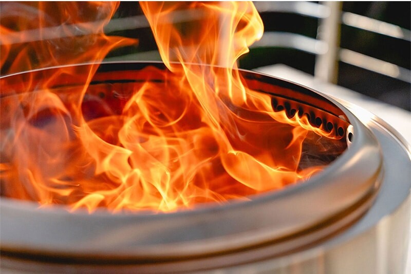 How do smokeless fire pits work