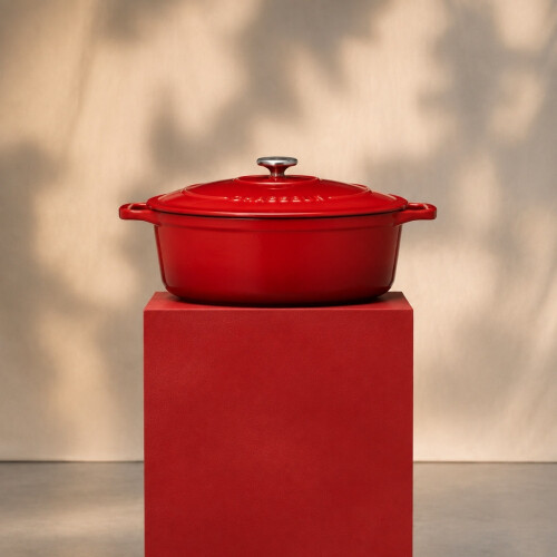 Chasseur Casserole Oval 31 - Ruby Red