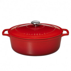Chasseur Casserole Oval 33 - Ruby Red