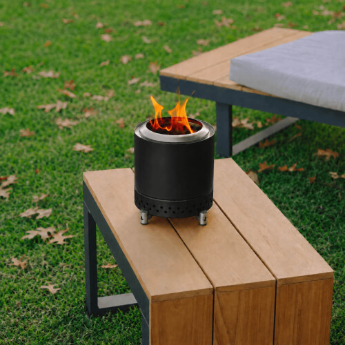 Castor Black Smokeless Fire Pit