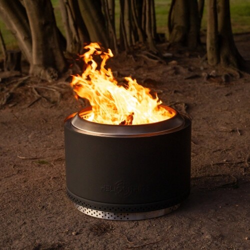 Apollo Black - Smokeless Fire Pit (Includes FREE carry bag)