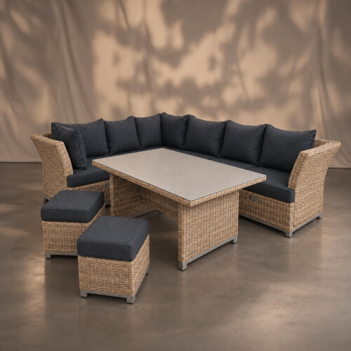 Versano Patio Lounge Set (Light)