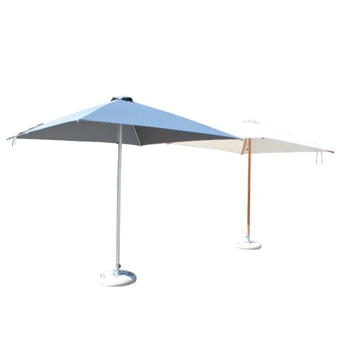 2.5m Square Charcoal Aluminium Corpzone Parasol (excludes Medium Base)