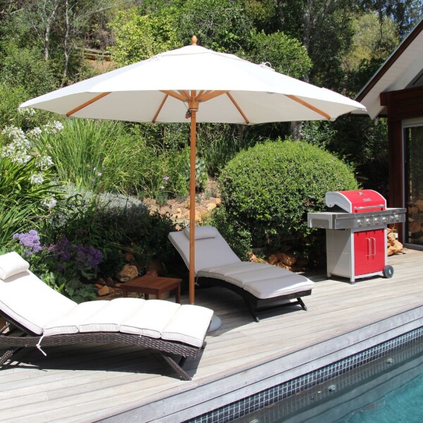 4m Octagonal Ecru Classic Parasol (excludes Large Base)